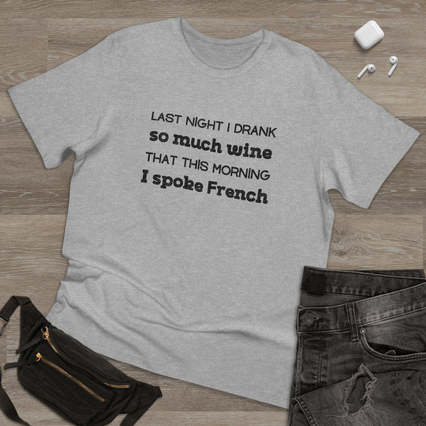 WINE-INDUCED MULTILINGUAL Unisex Deluxe T-shirt