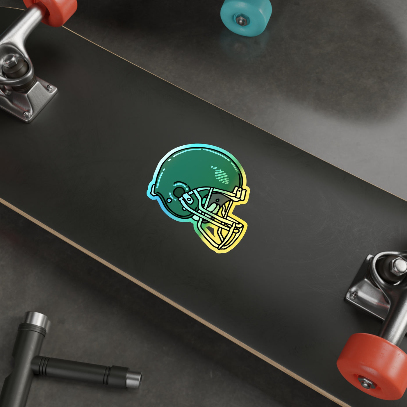 Football Holographic Die-cut Stickers