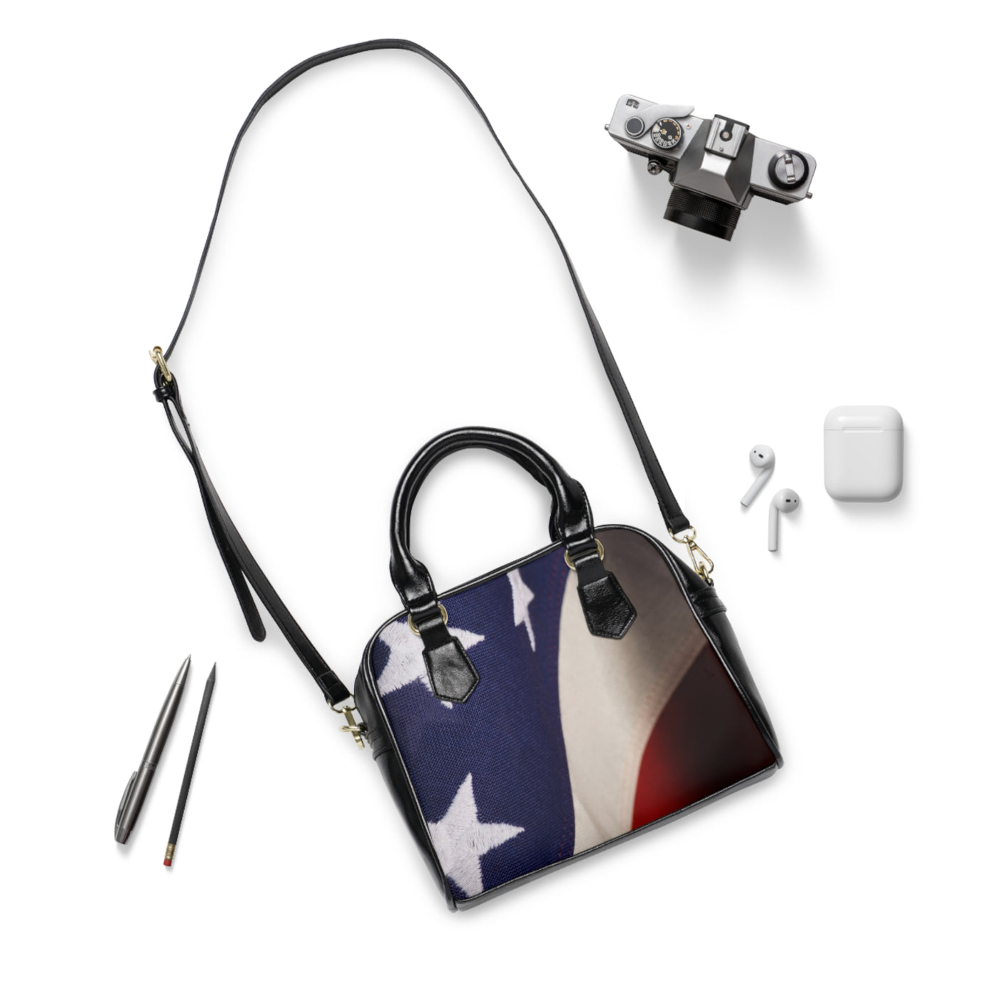 USA FLAG Shoulder Handbag