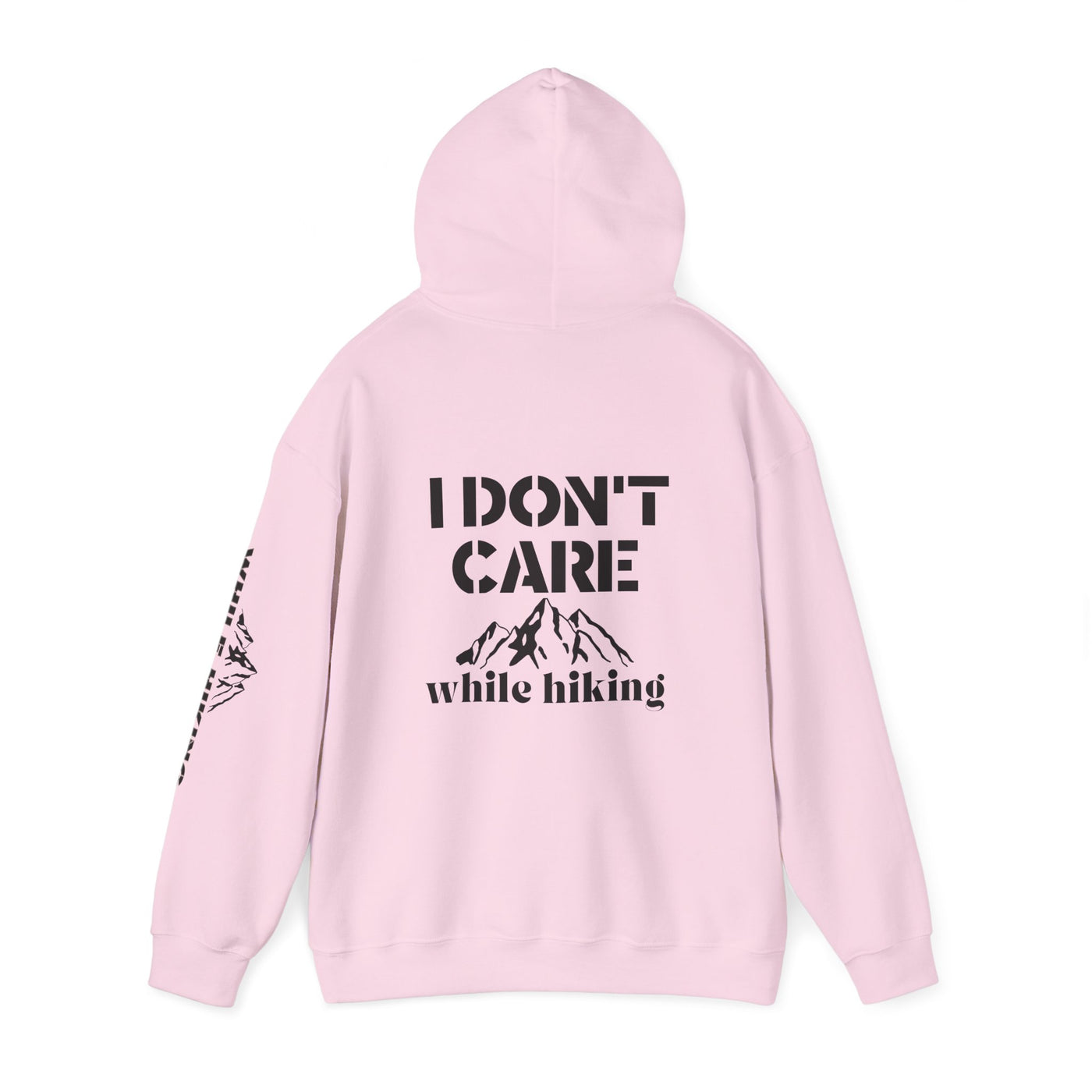 I DON'T CARE WHILE HIKING Unisex Heavy Blend™ Hooded Sweatshirt