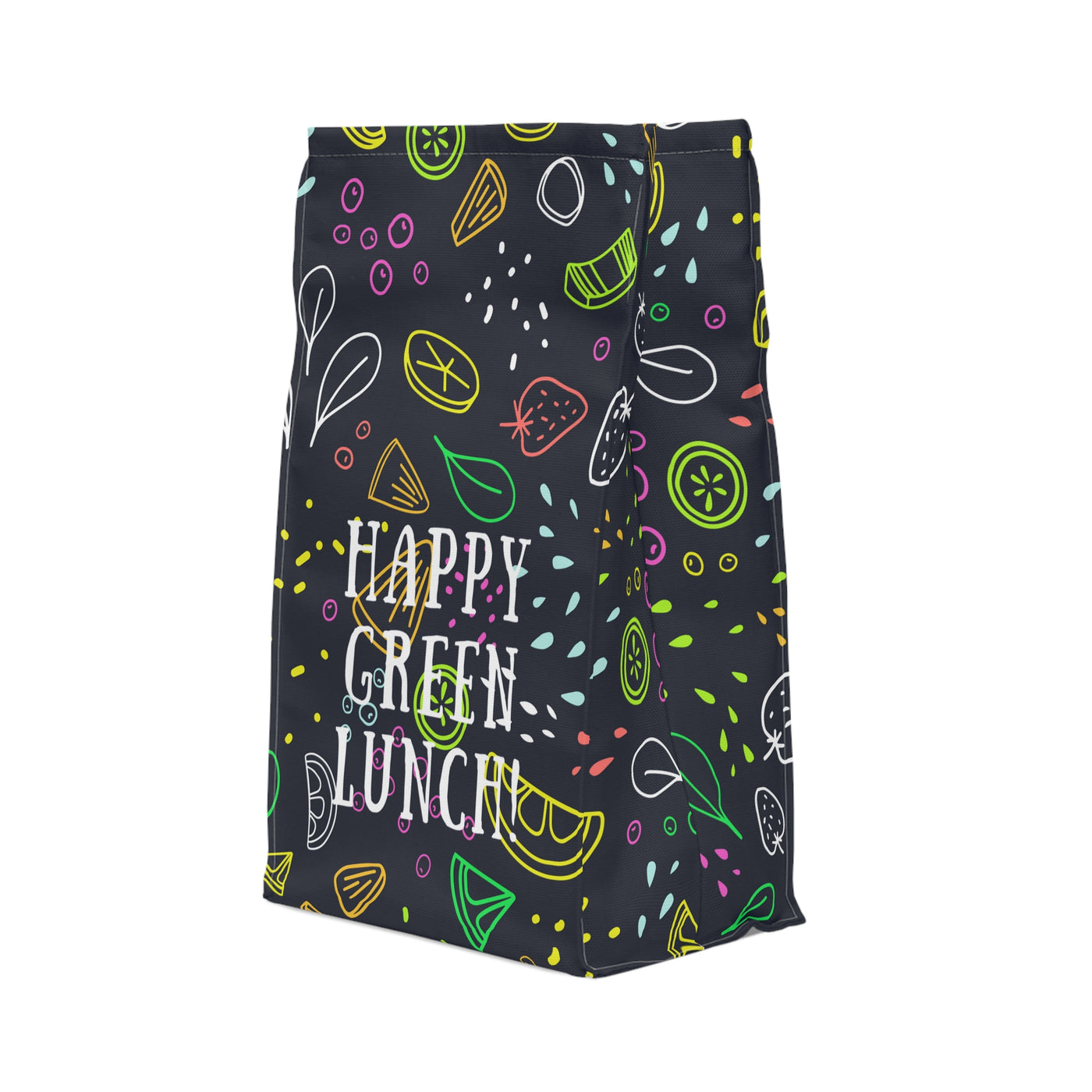 HAPPY GREEN LUNCH Polyester Lunch Bag