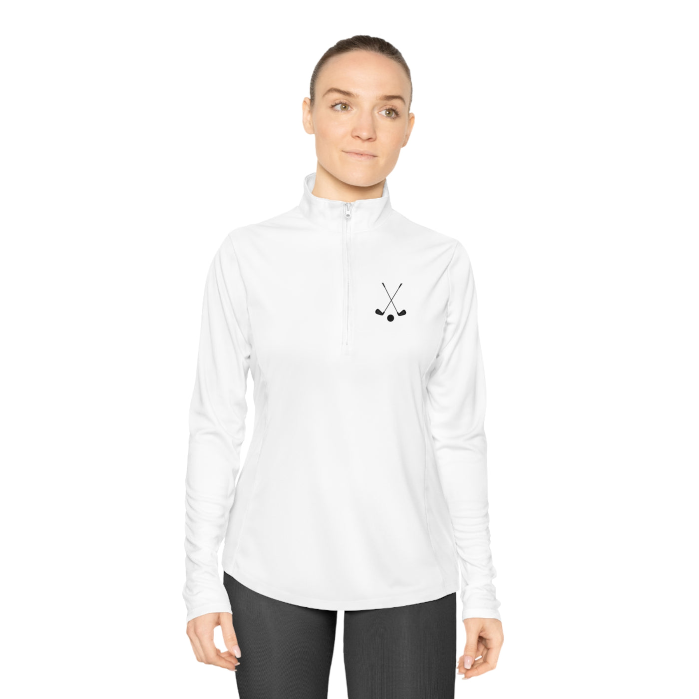 SWING WITHOUT OVERTHINKING Ladies Quarter-Zip Pullover