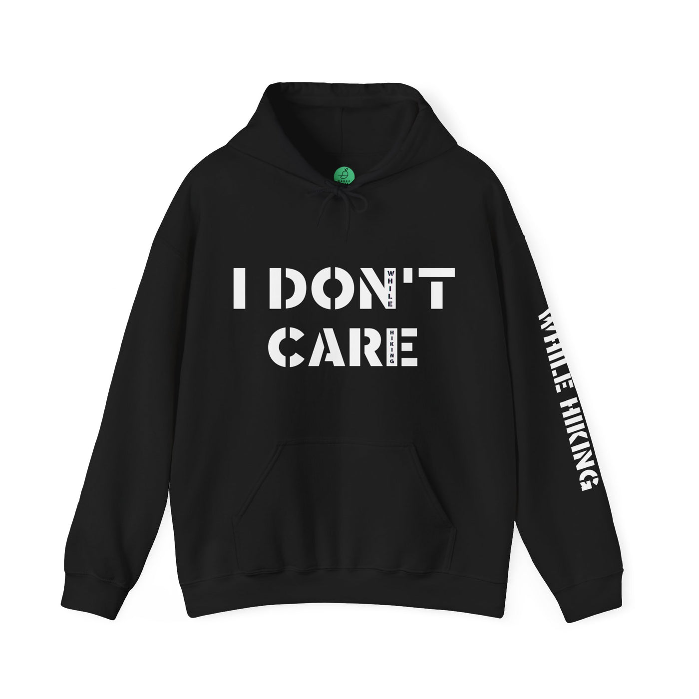 I DON'T CARE WHILE HIKING Unisex Heavy Blend™ Hooded Sweatshirt