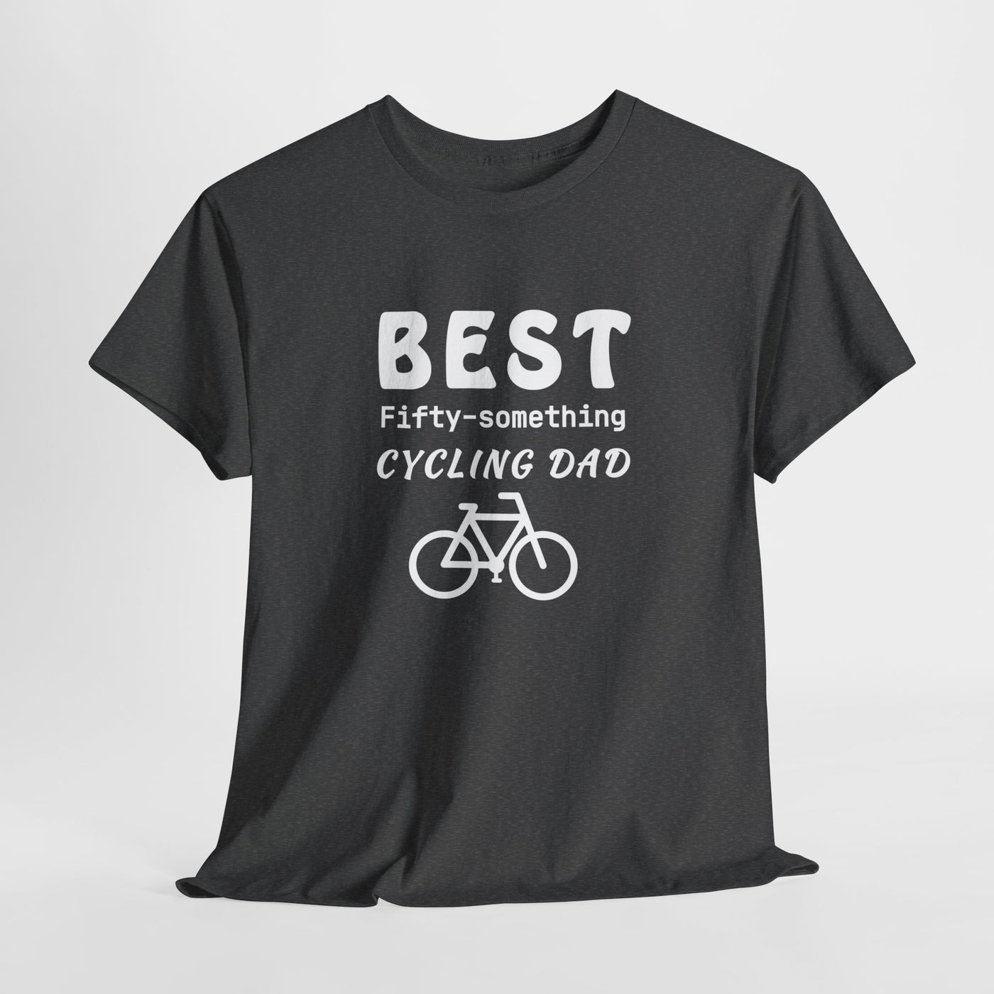 PEDAL PRO DAD: FIFTY-SOMETHING CYCLING CHAMP Heavy Cotton Tee