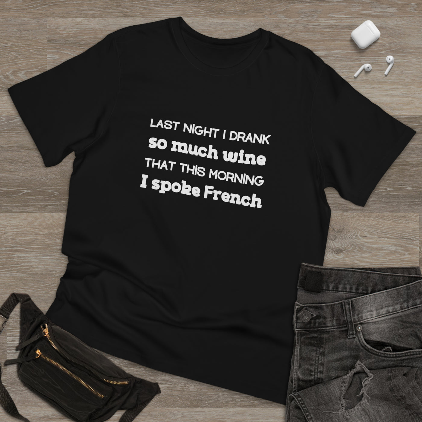 WINE-INDUCED MULTILINGUAL Unisex Deluxe T-shirt