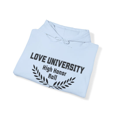 LOVE UNIVERSITY HIGH HONOR ROLL Unisex Heavy Blend™ Hooded Sweatshirt