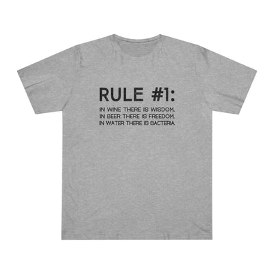 WINE RULE NUMBER 1 Unisex Deluxe T-shirt