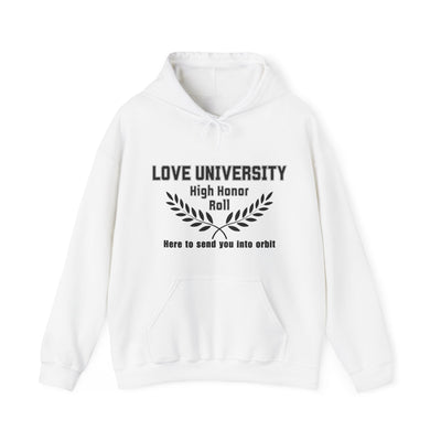 LOVE UNIVERSITY HIGH HONOR ROLL Unisex Heavy Blend™ Hooded Sweatshirt