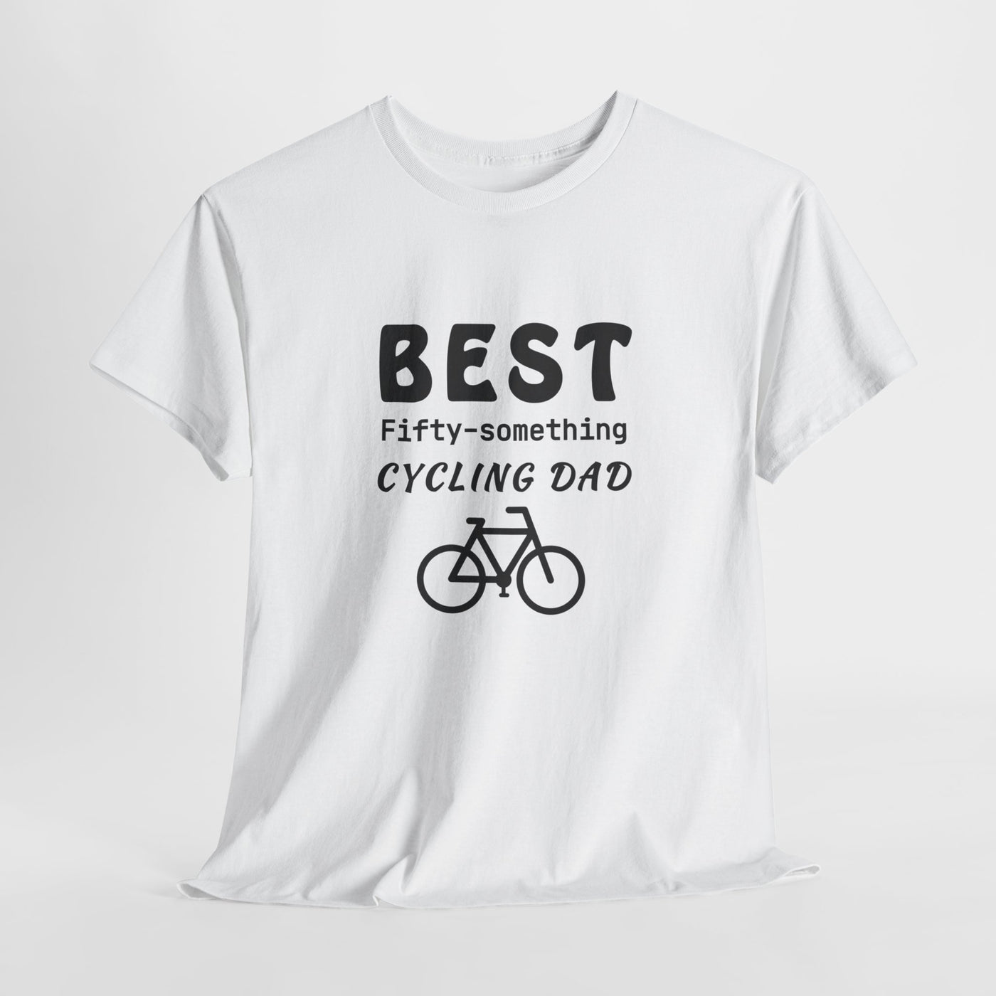 PEDAL PRO DAD: FIFTY-SOMETHING CYCLING CHAMP Heavy Cotton Tee