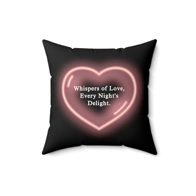 Love Mood Fantasy WHISPERS OF LOVE or DREAMS OF LOVE Spun Polyester Square Pillow