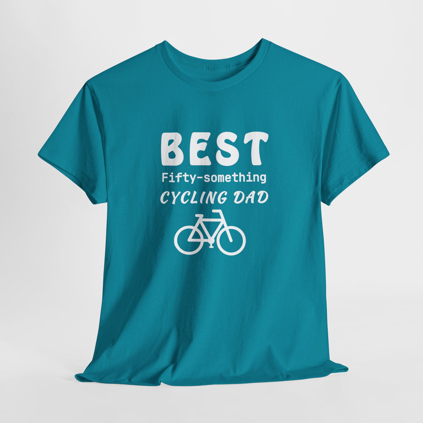 PEDAL PRO DAD: FIFTY-SOMETHING CYCLING CHAMP Heavy Cotton Tee