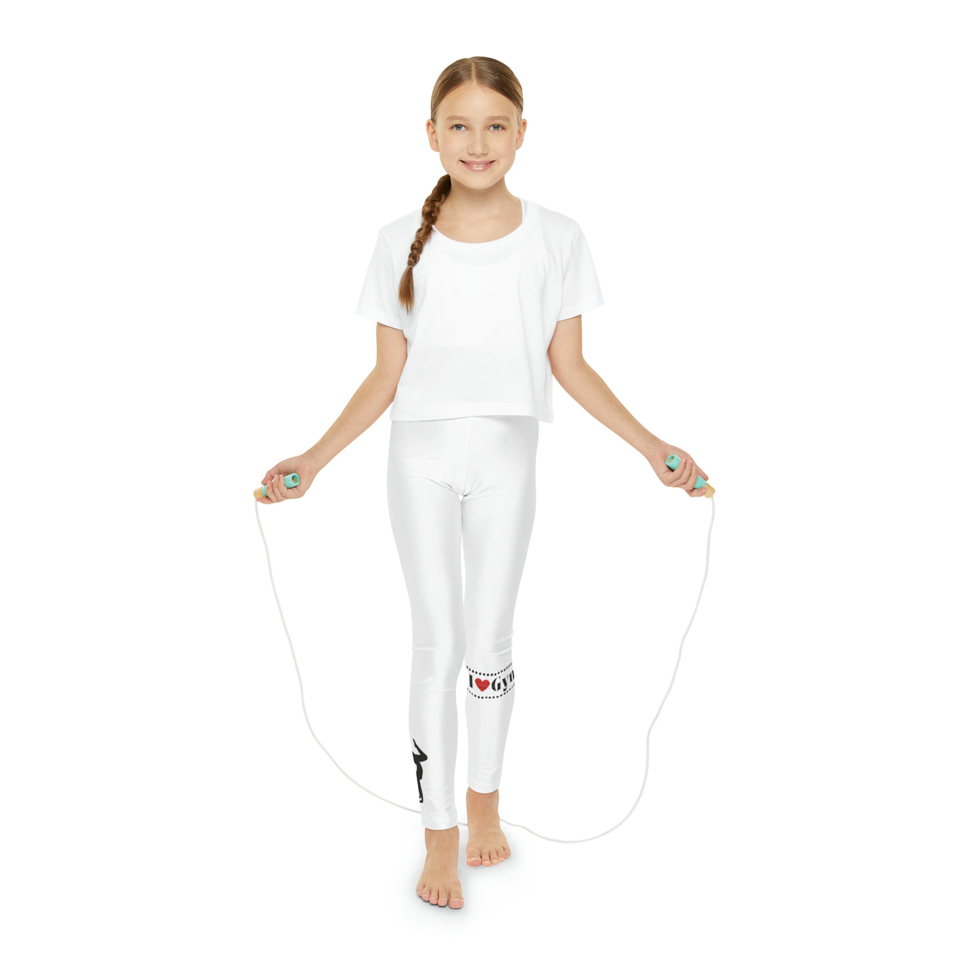 I LOVE GYMNASTICS Youth Full-Length Leggings (AOP)