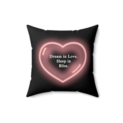 Love Mood Fantasy WHISPERS OF LOVE or DREAMS OF LOVE Spun Polyester Square Pillow