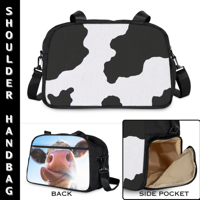 COW PRINT Shoulder Handbag