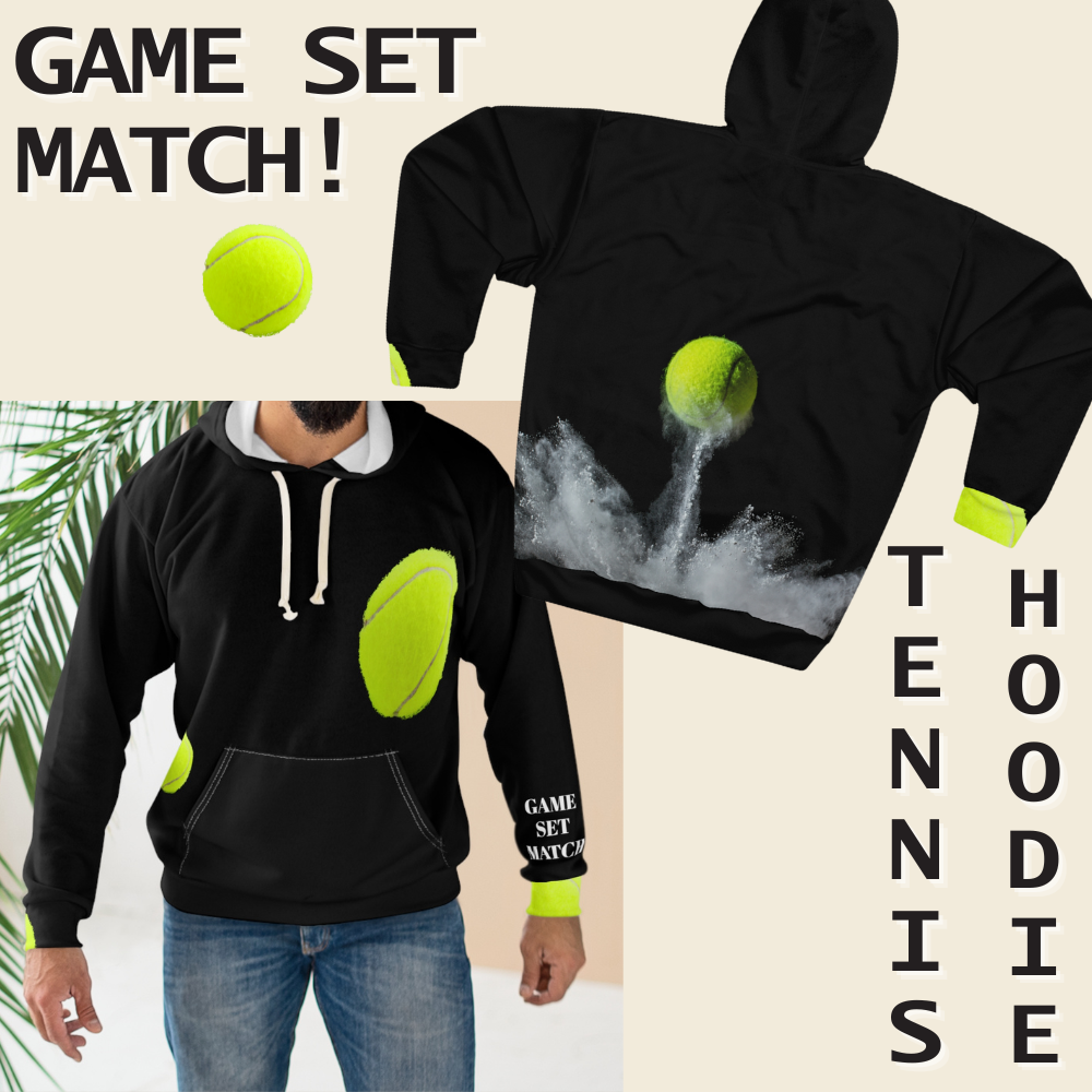 GAME SET MATCH TENNIS Unisex Pullover Hoodie