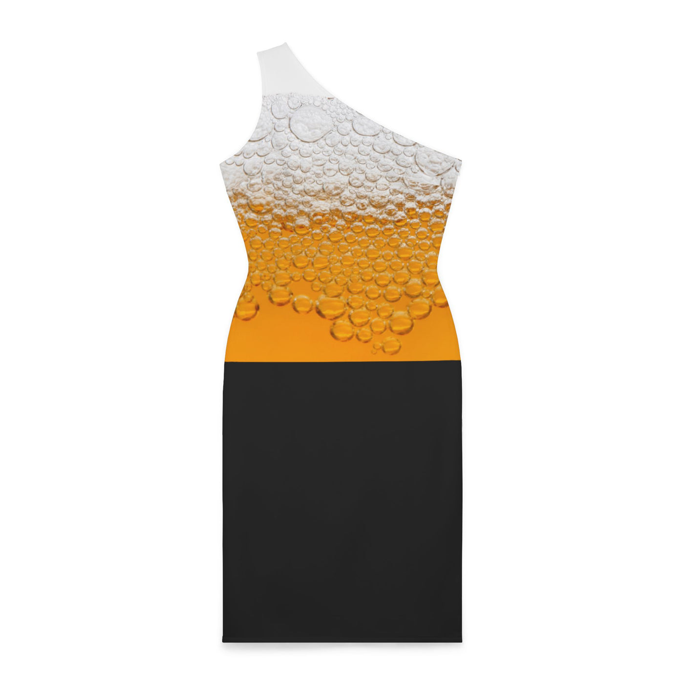 Beer Bubbles Shoulder Dress (AOP)