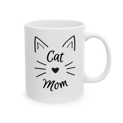 PURRFECT CAT MOM Ceramic Mug, 11oz with BONUS MEOW!