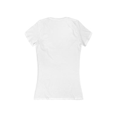 BALANCE SHEET ROYALTY Women's Jersey Short Sleeve Deep V-Neck Tee