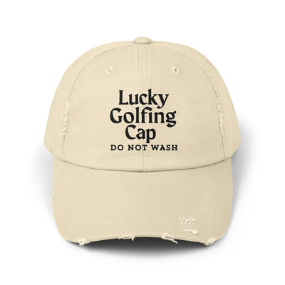 LUCKY GOLFING Unisex Distressed Cap