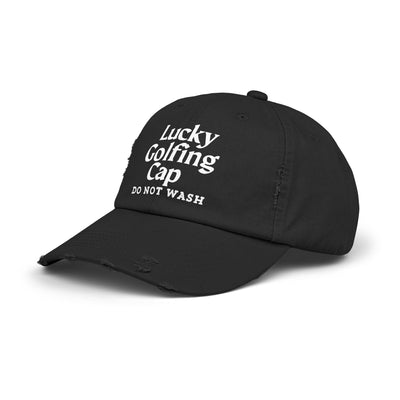 LUCKY GOLFING Unisex Distressed Cap