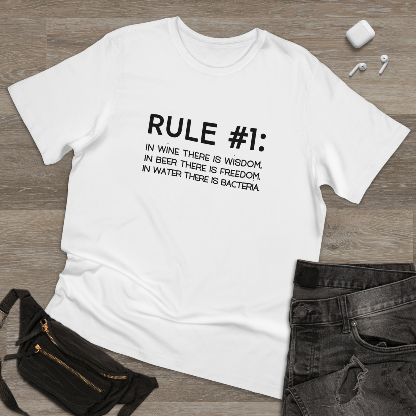 WINE RULE NUMBER 1 Unisex Deluxe T-shirt