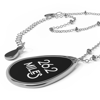 26.2 MILES Oval Necklace