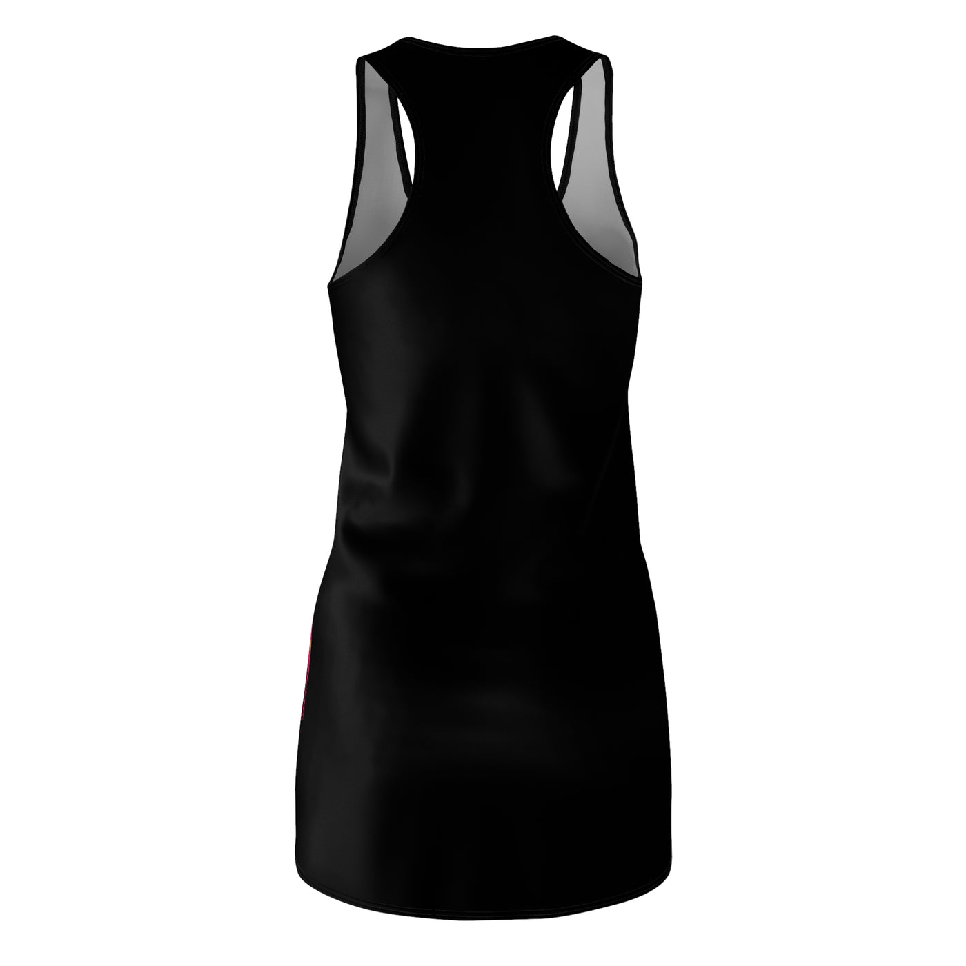 Strawberry Racerback Black Dress (AOP)