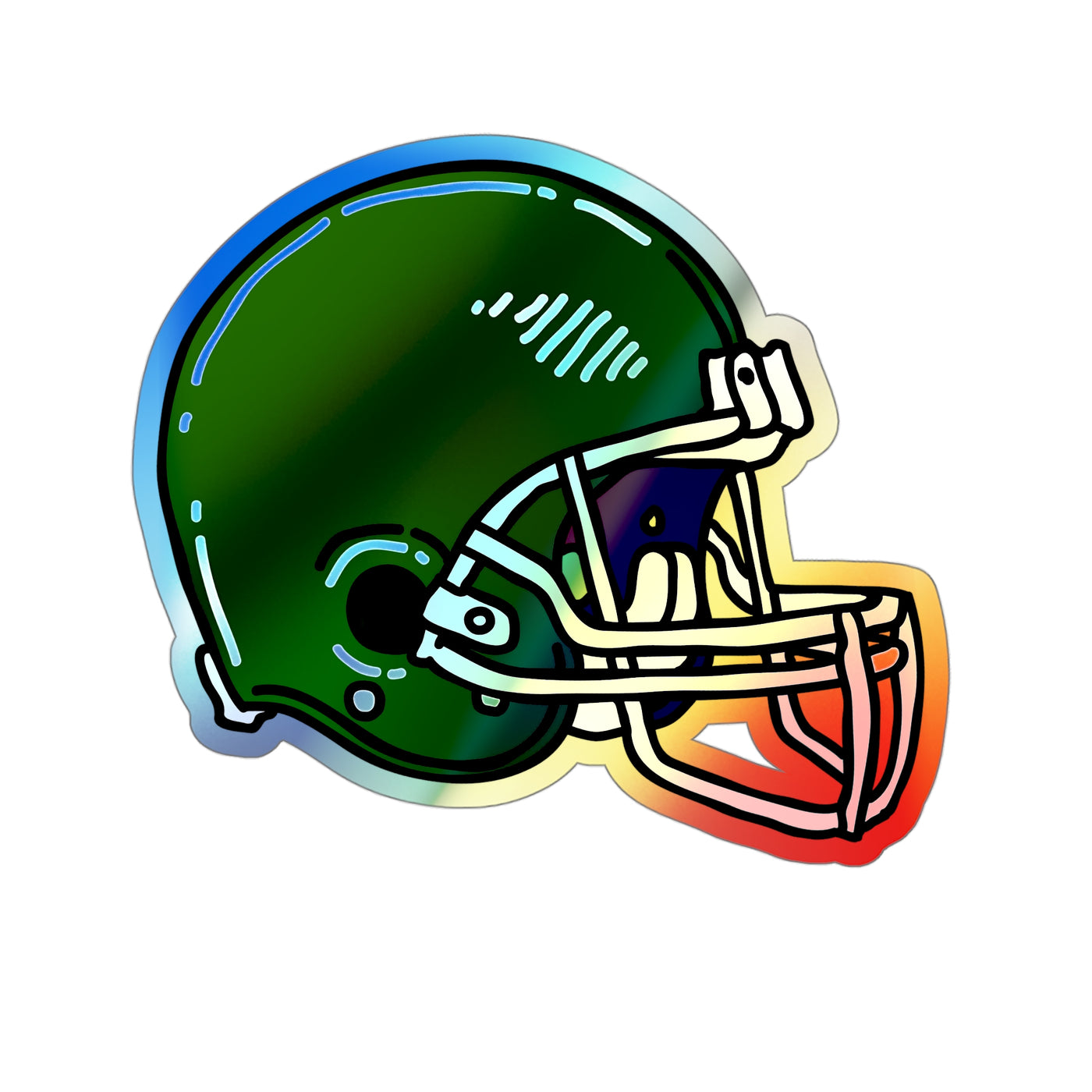 Football Holographic Die-cut Stickers