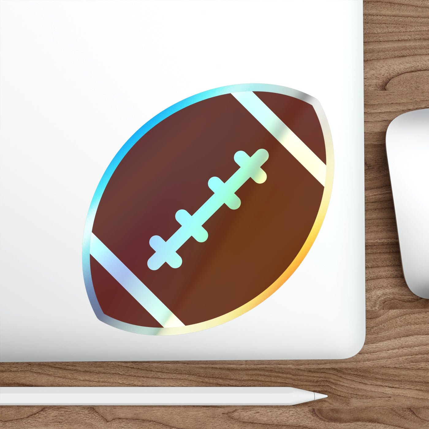 Football Holographic Die-cut Stickers