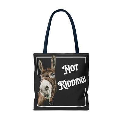 NOT KIDDING DONKEY Tote Bag (AOP)