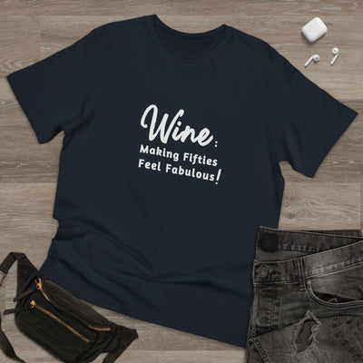 FIFTIES AND FABULOUS WINE Unisex Deluxe T-shirt