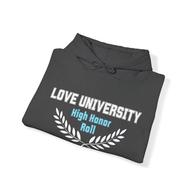 LOVE UNIVERSITY HIGH HONOR ROLL Unisex Heavy Blend™ Hooded Sweatshirt