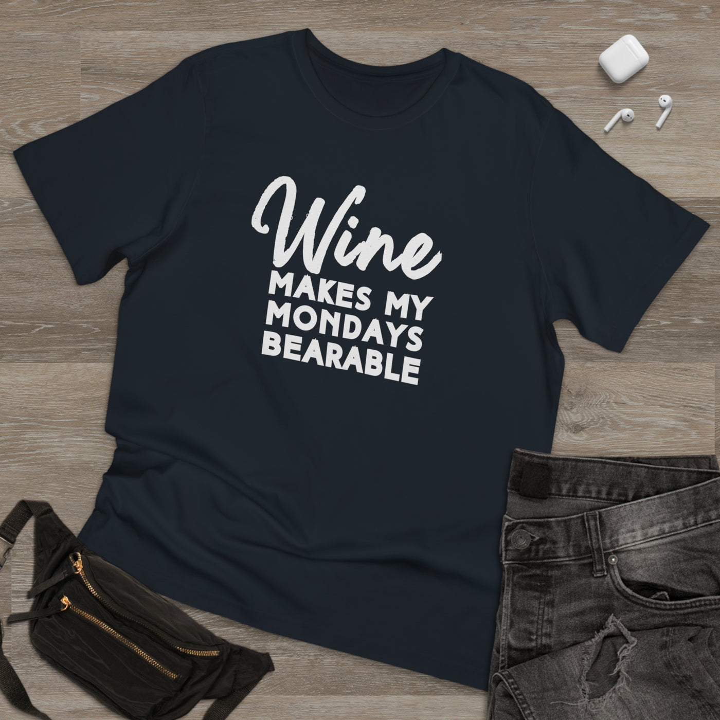 MONDAY MOOD WINE Unisex Deluxe T-shirt