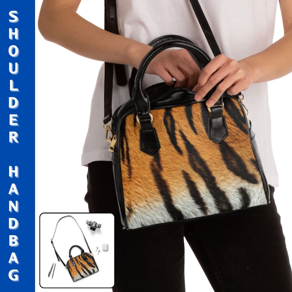 TIGER PRINT Shoulder Handbag