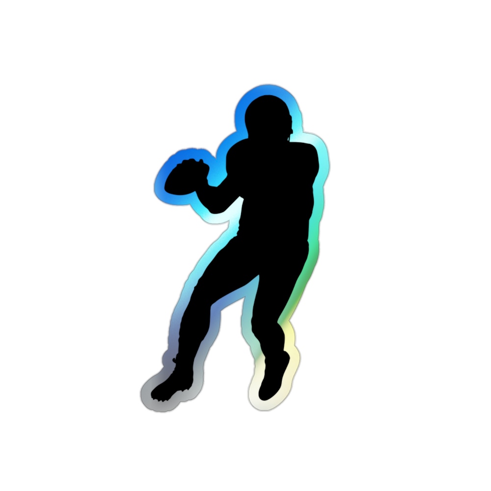 Football Holographic Die-cut Stickers