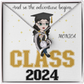 Graduation CLASS 2024 - CUSTOMIZE IT - Forever Love Necklace - 14k white gold finish