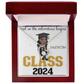 Graduation CLASS 2024 - CUSTOMIZE IT - Forever Love Necklace - 14k white gold finish