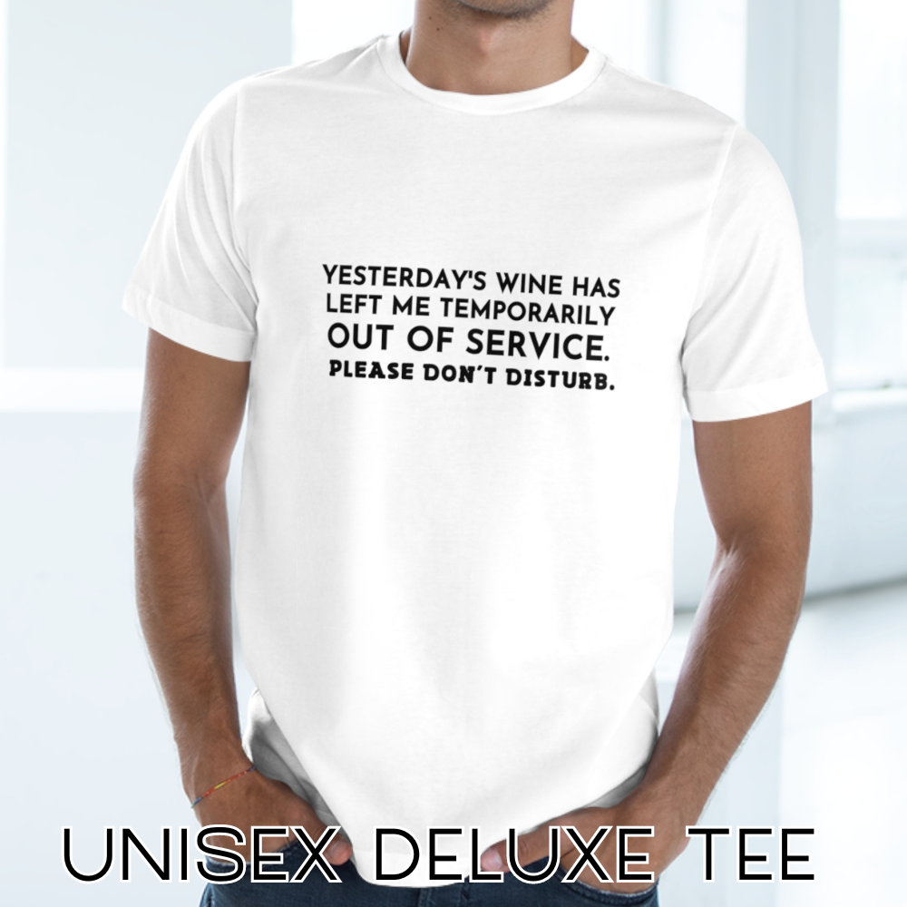 WINE-INDUCED HIATUS Unisex Deluxe T-shirt