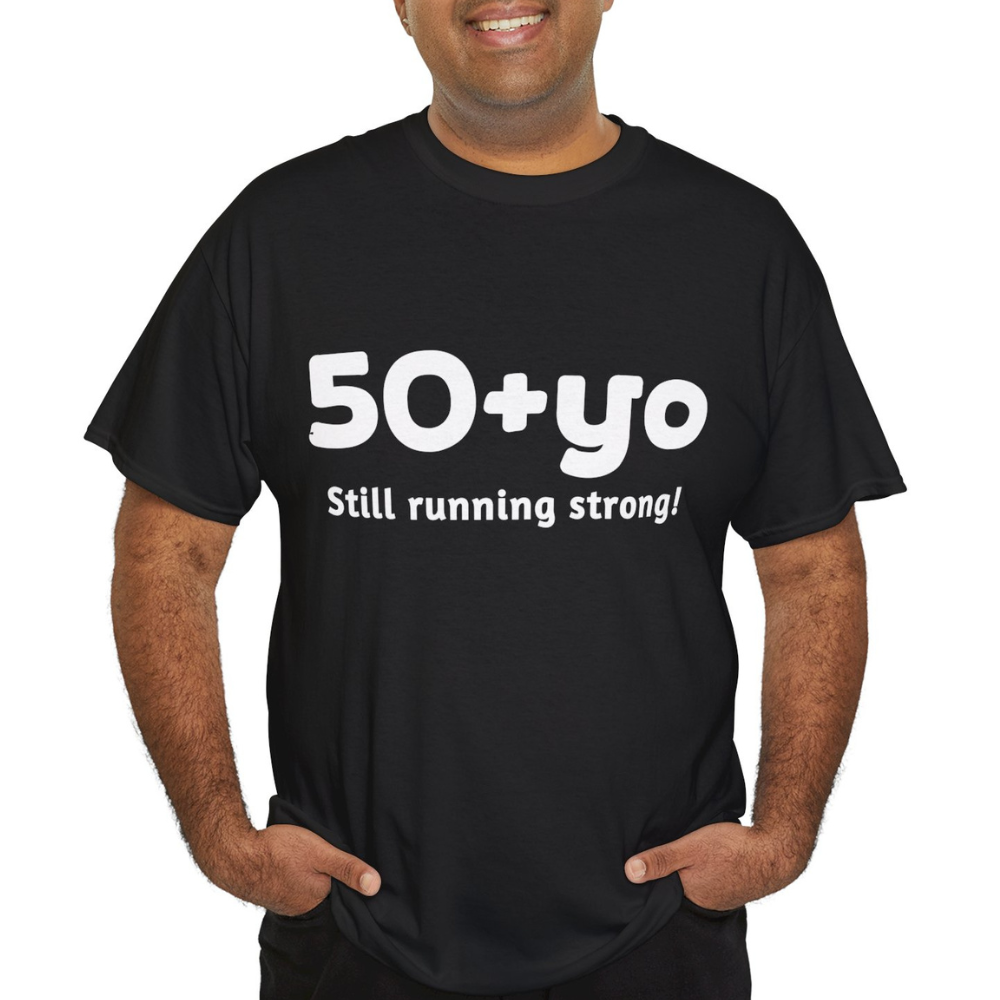 50+yo, FOREVER RUNNER Unisex Heavy Cotton Tee