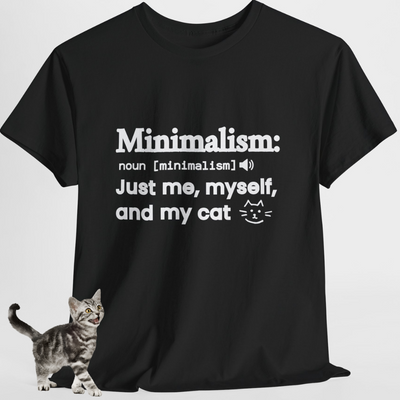 MINIMALIST CAT LOVER Unisex Heavy Cotton Tee