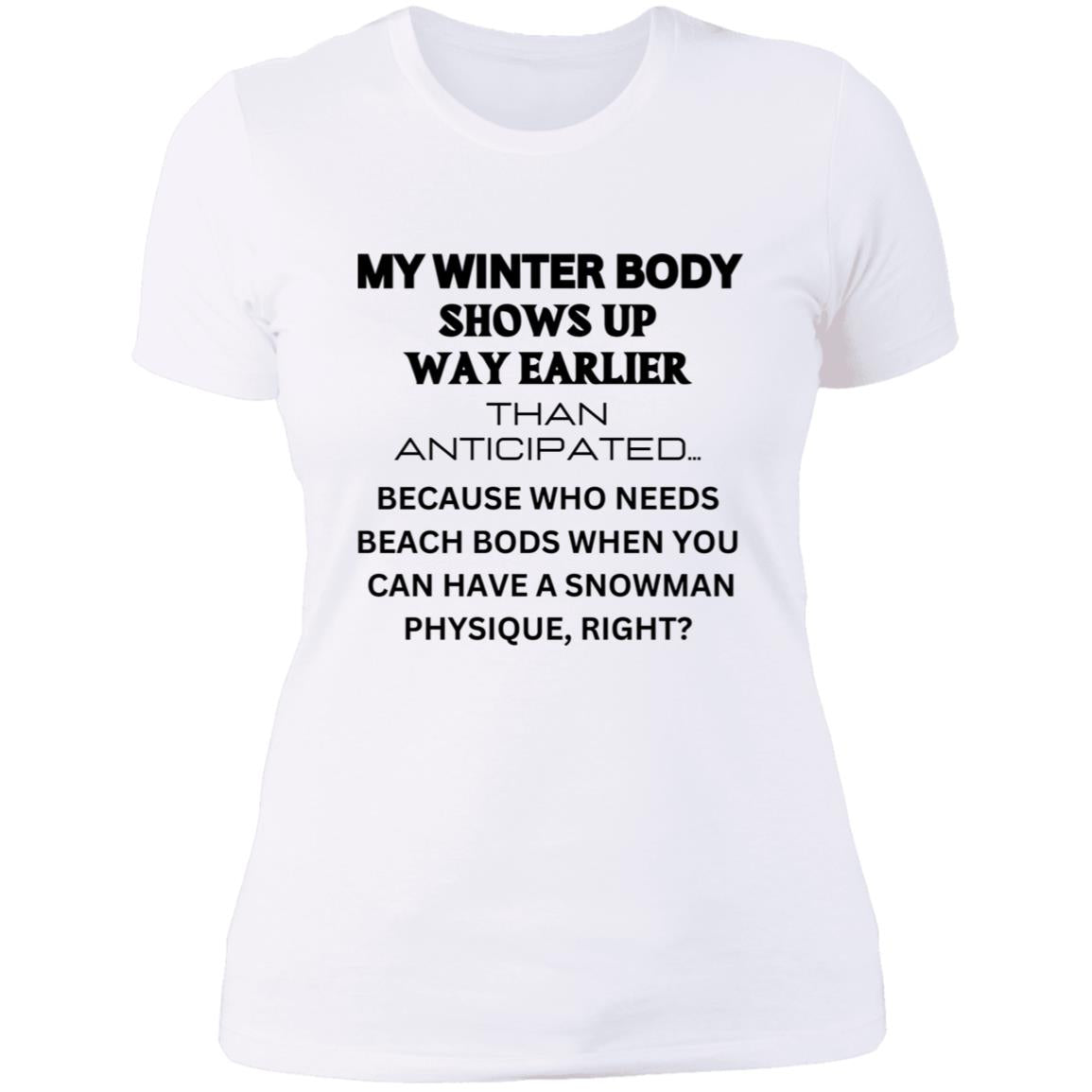 WINTER BODY WISDOM Ladies' Boyfriend T-Shirt