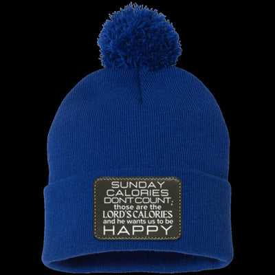 SUNDAY CALORIES Pom Pom Knit Cap