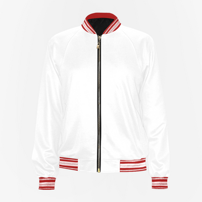 Lion White Women's Varsity Jacket