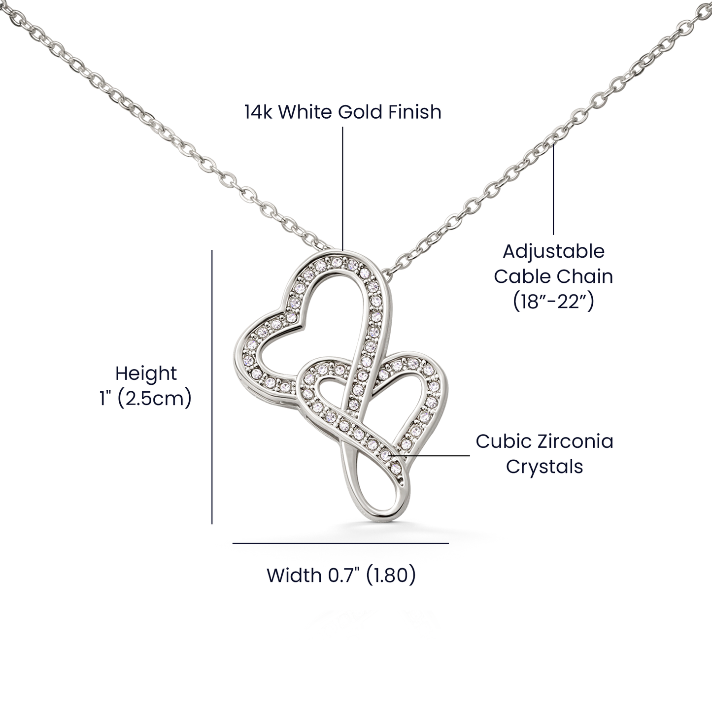 Heart to Heart Necklace - From Dad to Daughter