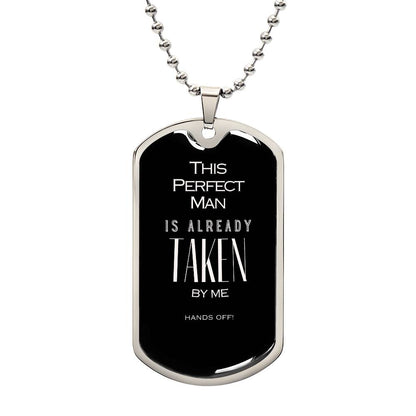 Claimed Man Dog Tag Necklace (customizable)