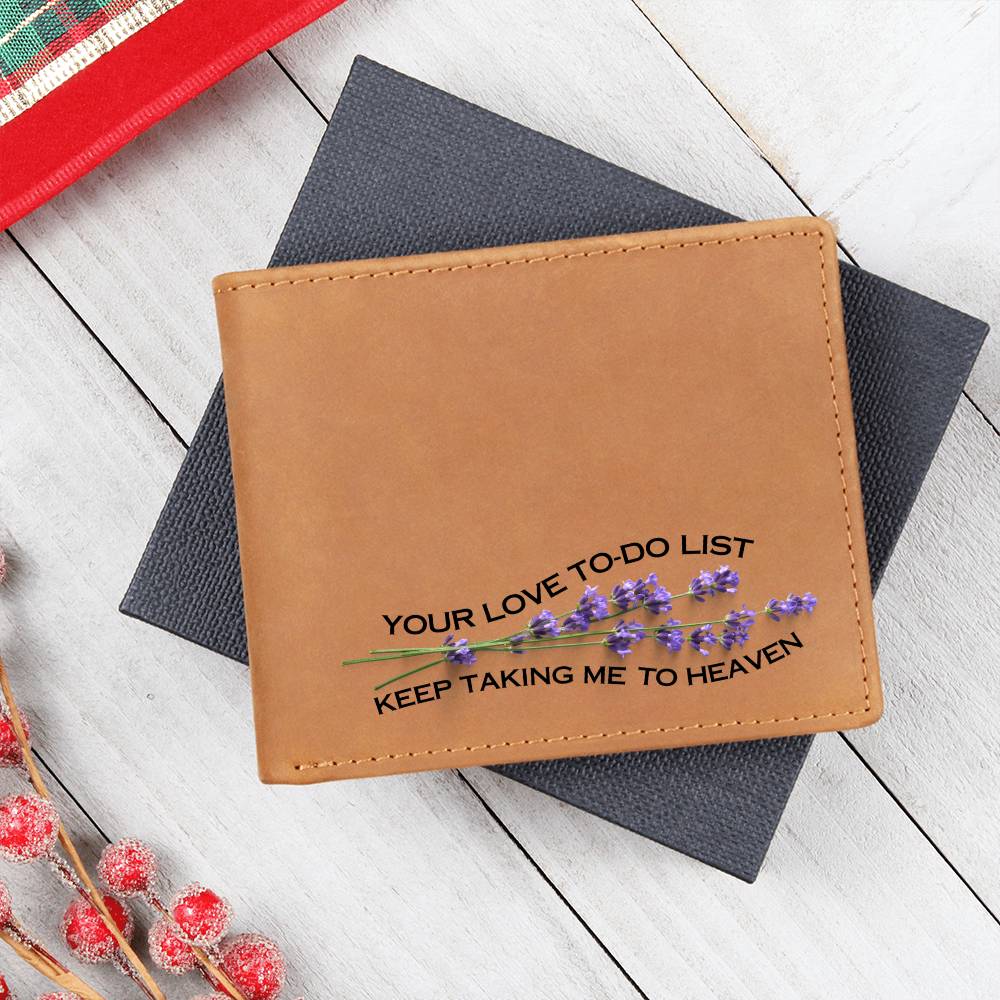 HEAVENLY LOVE Leather Wallet