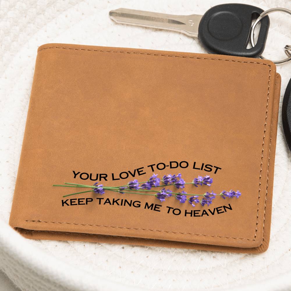 HEAVENLY LOVE Leather Wallet