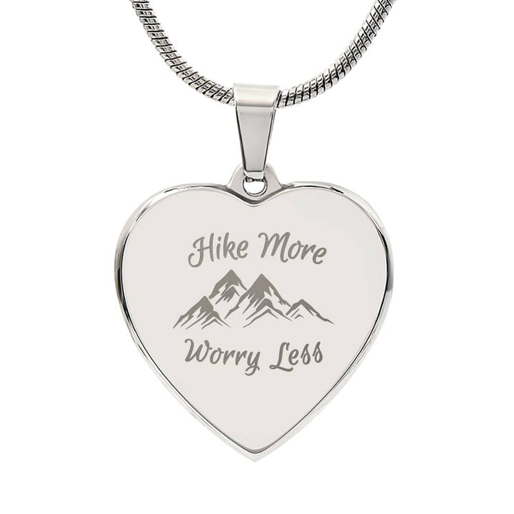 MOUNTAIN SERENITY Heart Pendant Necklace - Personalizable