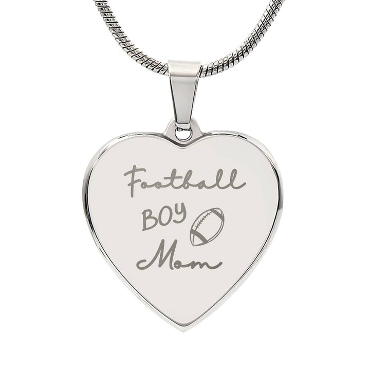 TOUCHDOWN LOVE Mother heart pendant necklace - Personalizable