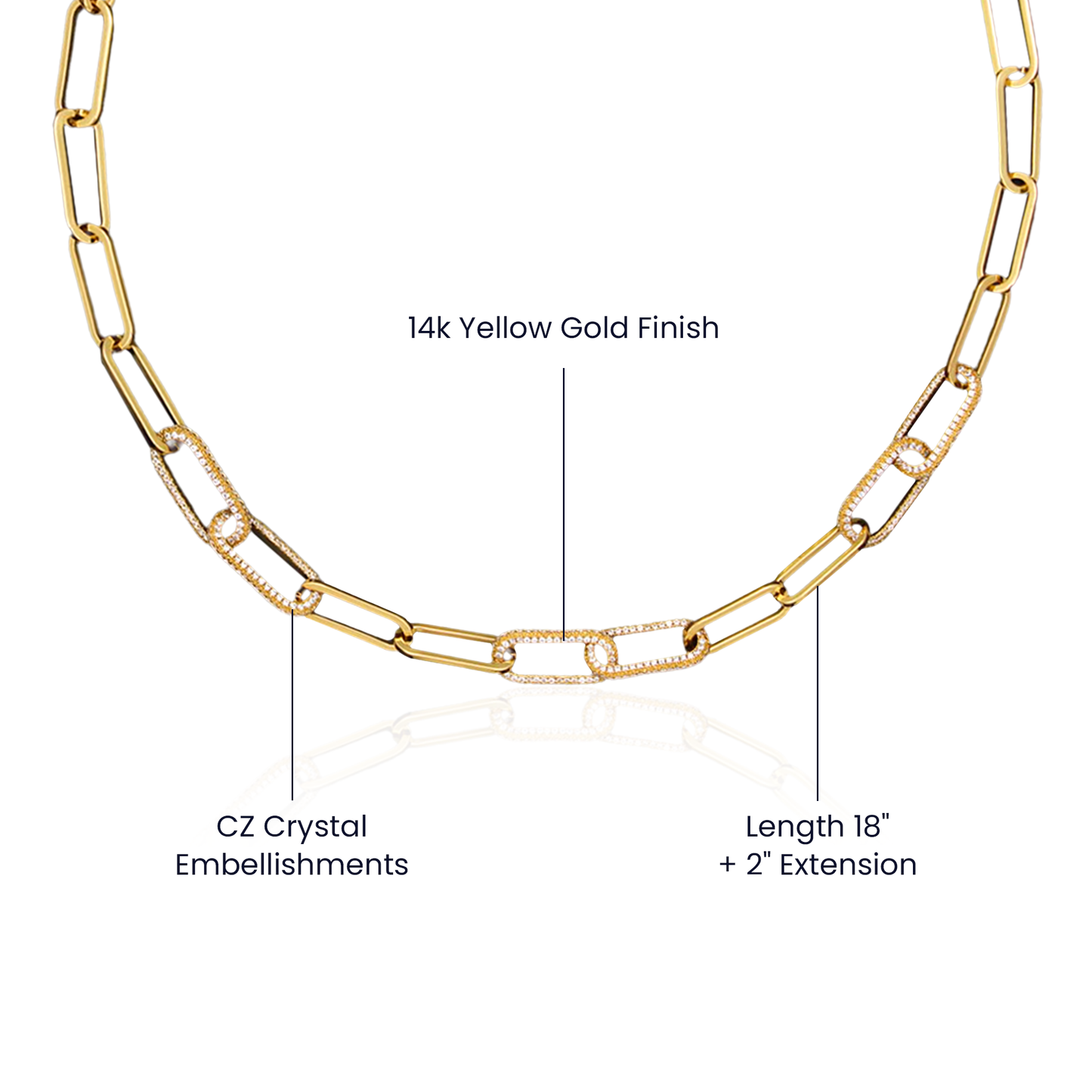 Crystal and Gold finish necklace - For your beautiful Mom